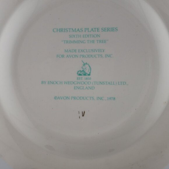 Set Of 3 Enoch Wedgwood Avon Christmas Plates 1978 1979 1980 Editions VTG - Picture 2 of 6